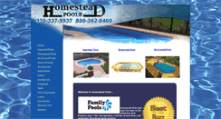 Desktop Screenshot of homesteadfamilypools.com